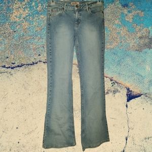Y2K Vintage Paris Blues Jeans Women Bootcut Medium Wash Denim Pants Size 29